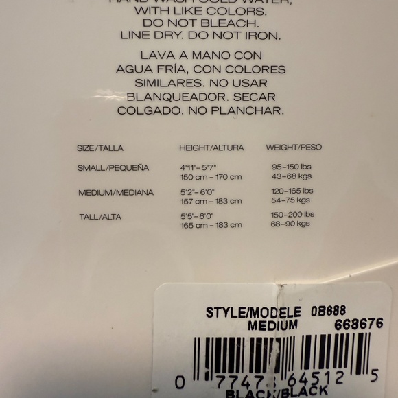 tights, 6 pairs, 5 black & 1 grey, all size medium - Picture 7 of 9